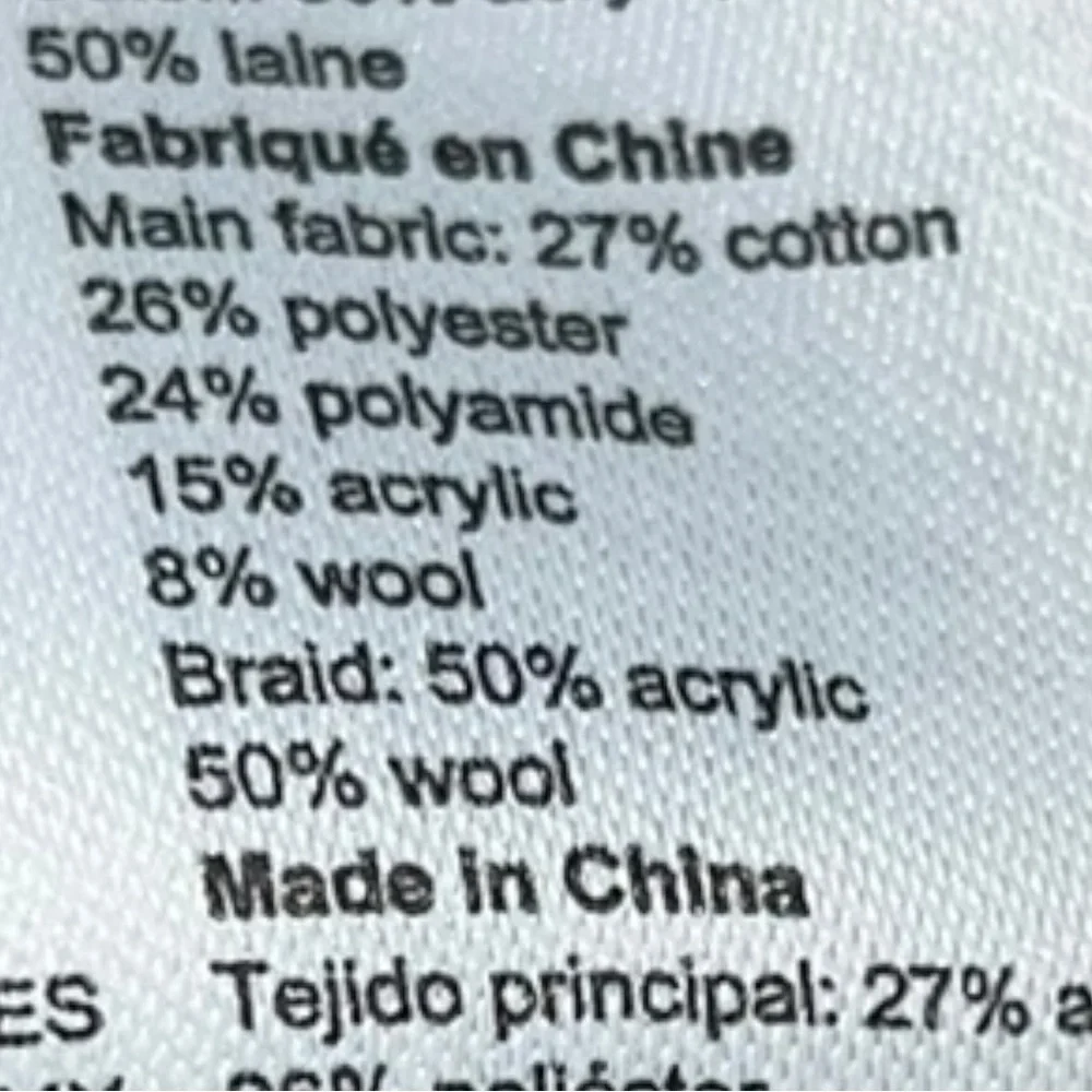 🌻NEW w/tags Sandro Fancy Braid Trim Side Zip Tweed Pants Women’s Size 42 US 10 - Picture 12 of 15